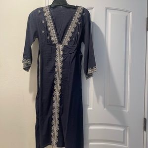 Long summer dress  with white lace| used perfect Condition
